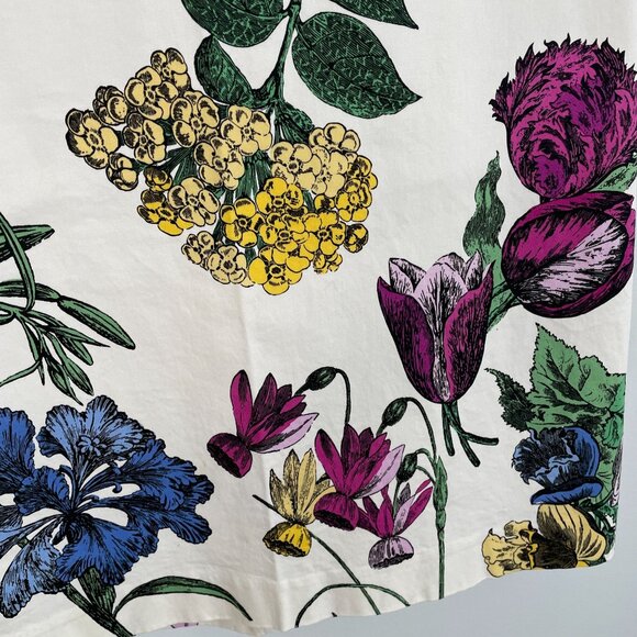 New York & Company Womens Pencil Skirt Size 10 Ivory COUNTRY FLORAL Corpcore - Picture 4 of 12